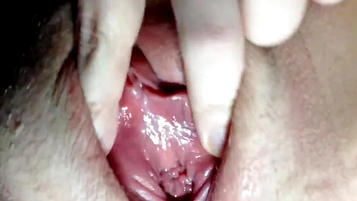 Close up of my clit and wet pussy